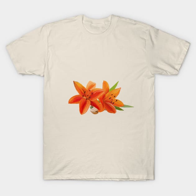 Candid Lilies T-Shirt by Veralex